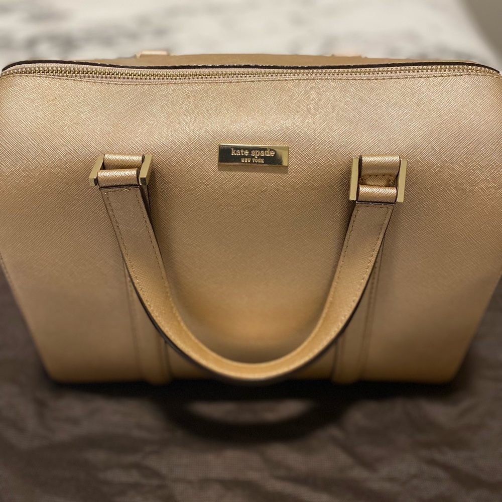 🚫SOLD🚫Kate Spade Rose Gold Saffiano Leather Bag